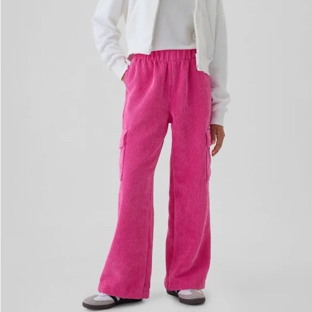 💗GAP 💗Little Girl’s Hot Pink Corduroy Cargo Pants